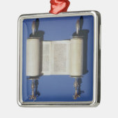 MiniaturTorah Rolle, 1765 Silbernes Ornament (Links)