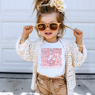 Miniaturversion meiner Mama Niedlich rosa Blume T-Shirt