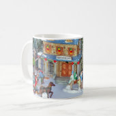 Miniaturweihnachtsdorf Kaffeetasse (Vorderseite Links)