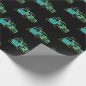 Miniauto-platsches Limones Geschenkpapier (Ecke)