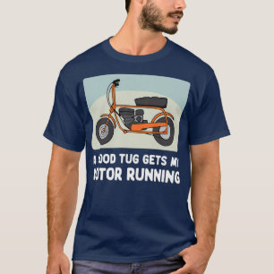 Minibike Ein guter Umarmer bringt meinen Motor zum T-Shirt