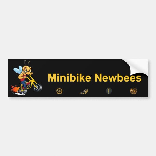 Minibike Newbee Autoaufkleber (Vorne)