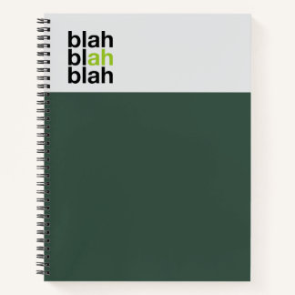 Miniblock-Notizbuch – Blah Blah Blah Notizblock