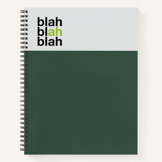 Miniblock-Notizbuch – Blah Blah Blah Notizblock (Vorderseite)