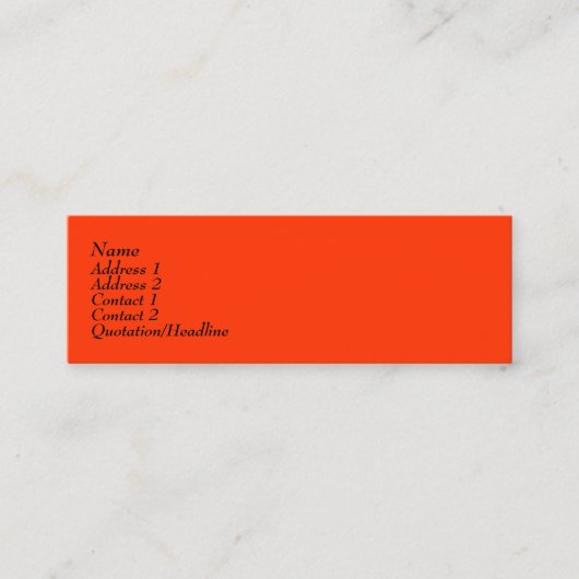 MiniBuisiness Karten (Vorderseite)