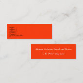 MiniBuisiness Karten (Vorne/Hinten)