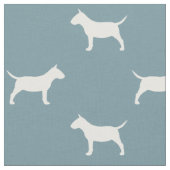 MiniBull Terrier Silhouetten MiniBull Hunde Stoff (Nahaufnahme)