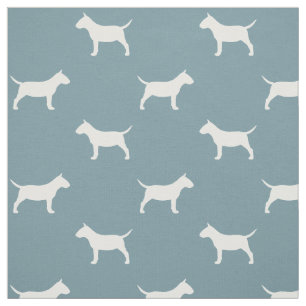 MiniBull Terrier Silhouetten MiniBull Hunde Stoff