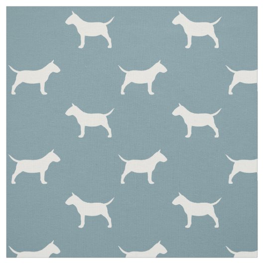 MiniBull Terrier Silhouetten MiniBull Hunde Stoff (Muster)