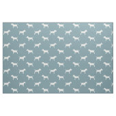MiniBull Terrier Silhouetten MiniBull Hunde Stoff (Fat Quarter (45,7 x 55,9 cm))