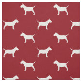 MiniBull Terrier Silhouetten MiniBull Hunde Stoff (Muster)