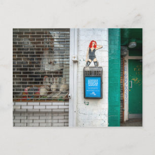 Minicab Graffiti Postkarte