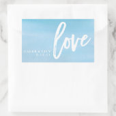 Minichampagne-Flaschen-Aufkleber, Wedding Rechteckiger Aufkleber (Tasche)