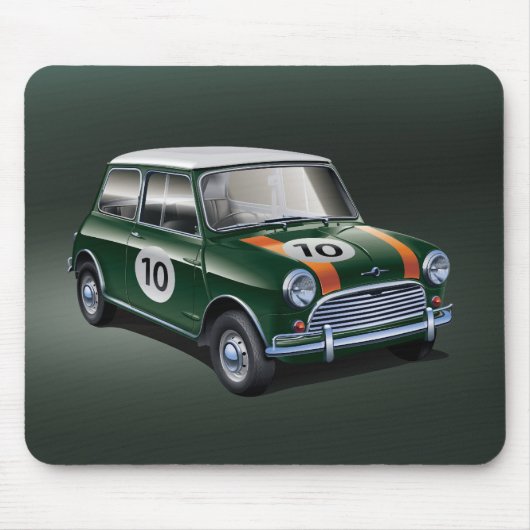 MiniCooper S1 Grün Mousepad (Vorne)