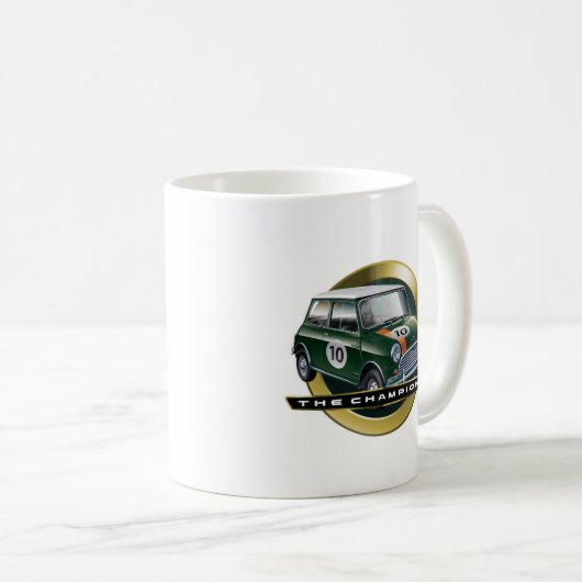 MiniCooper S Grün Kaffeetasse (VorderseiteRechts)