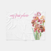 Minidecke für Ihr erstes Baby-Foto Fleecedecke (Vorderseite (Horizontal))