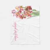 Minidecke für Ihr erstes Baby-Foto Fleecedecke (Vorderseite)