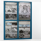 Minie Ball #1 Dreifach Gefaltete Urlaubskarte (Innen Erste Seite)