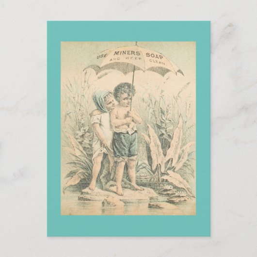 Minierseife verwenden postkarte (Vorderseite)