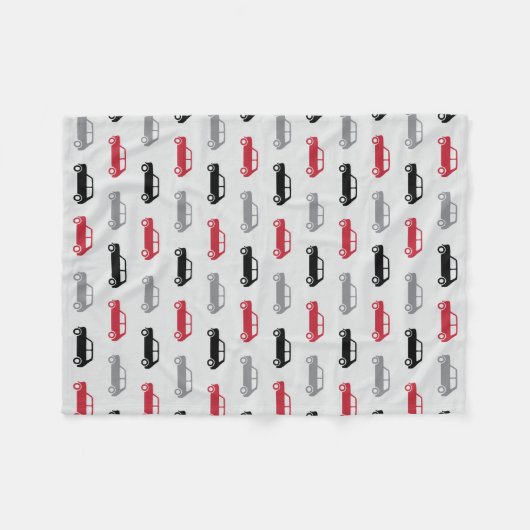 Minifassbinder unterwegs - Rot u. Schwarzes - Fleecedecke (Vorderseite (Horizontal))