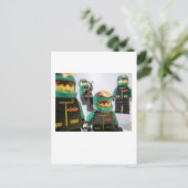 Minifig Motorradstanzteam Postkarte (Stehend Vorderseite)