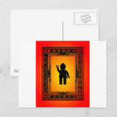 Minifig Parisian Wave by Customization Postkarte (Vorne/Hinten)