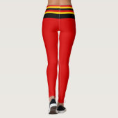 Miniflagge Deutschland-Leggings-| Deluxe Leggings (Rückseite)