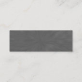 Minigeschäfts-Karten-eleganter silberner Mini Visitenkarte (Rückseite)