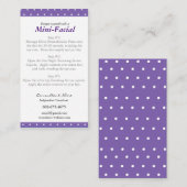 Minigesichtsanweisungskarten Visitenkarte (Vorne/Hinten)