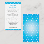 Minigesichtsanweisungskarten Visitenkarte (Vorne/Hinten)