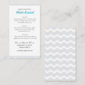 Minigesichtsanweisungskarten Visitenkarte (Vorne/Hinten)