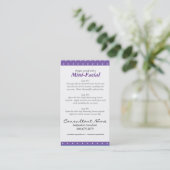 Minigesichtsanweisungskarten Visitenkarte (Stehend Vorderseite)