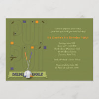 Minigolf-Einladung