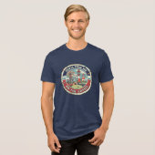 Minigolf-Enthusiast Tri-Blend Shirt (Vorderseite voll)