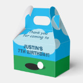 Minigolf für Kinder Geburtstagsparty Geschenkschachtel (Rückseite)