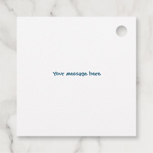 Minigolf-Kindergeburtstag-Party Geschenkanhänger (Rückseite)