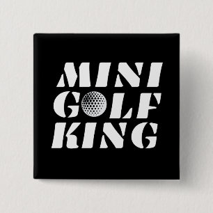 Minigolf King Minigolfer Champion Gewinner Button