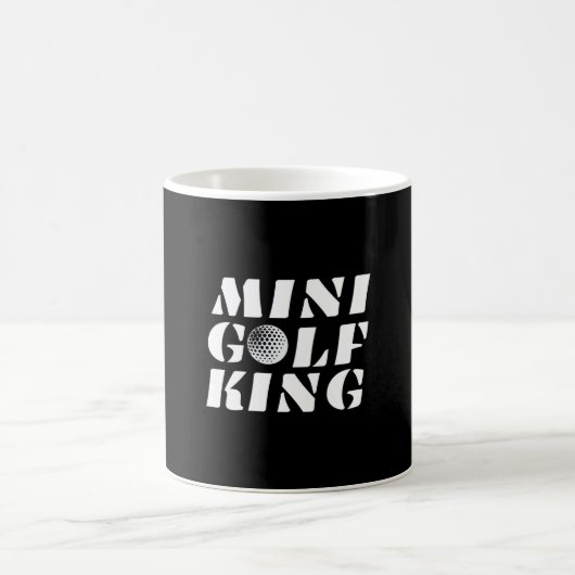 Minigolf King Minigolfer Champion Gewinner Kaffeetasse (Mittel)