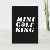 Minigolf King Minigolfer Champion Gewinner Karte (Vorderseite)