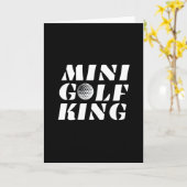 Minigolf King Minigolfer Champion Gewinner Karte (Gelbe Blume)