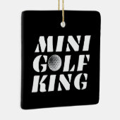 Minigolf King Minigolfer Champion Gewinner Keramikornament (Rechts)