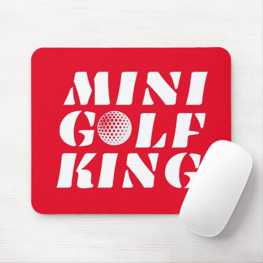 Minigolf King Minigolfer Champion Gewinner Mousepad (Mit Mouse)