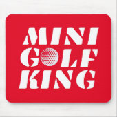 Minigolf King Minigolfer Champion Gewinner Mousepad (Vorne)