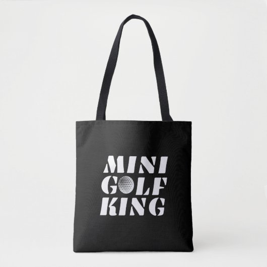 Minigolf King Minigolfer Champion Gewinner Tasche (Vorderseite)