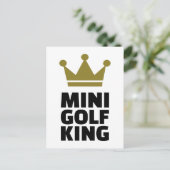 Minigolf King Postkarte (Stehend Vorderseite)