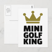 Minigolf King Postkarte (Vorne/Hinten)