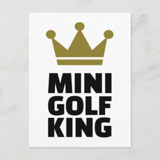 Minigolf King Postkarte