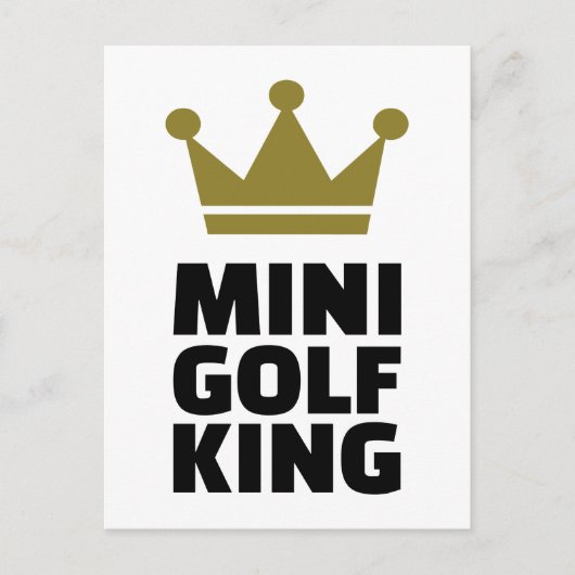 Minigolf King Postkarte (Vorderseite)