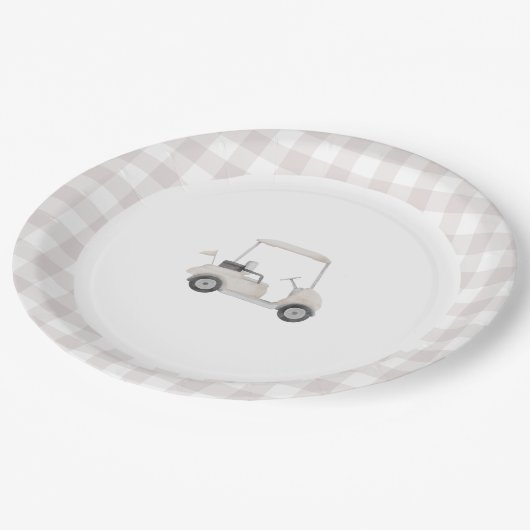 Minigolf Pappteller (Schrägansicht)