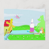 Minigolf Postkarte (Vorderseite)